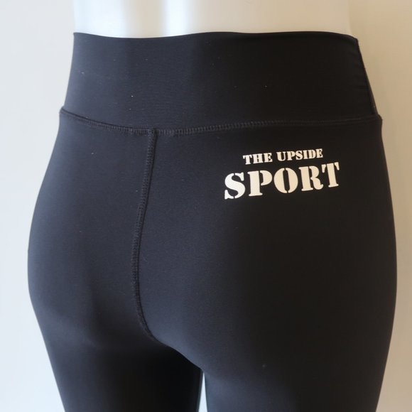 THE UPSIDE SPORT BLACK WHITE RED LEGGINGS 4 * - Picture 7 of 14